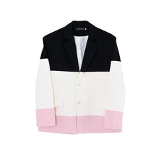 Load image into Gallery viewer, Colorblock Single-breasted Blazer
