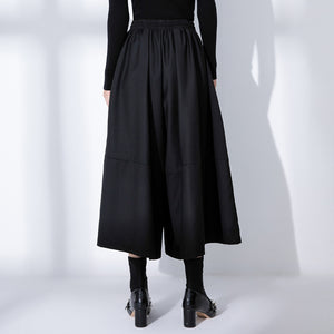 Oversized High Waist Wide Leg Suit Culottes