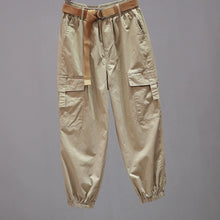 Load image into Gallery viewer, Elastic Waist Casual Multi-pocket Pants
