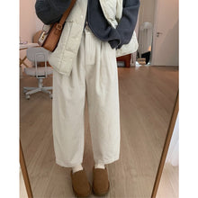 Load image into Gallery viewer, Large Size Thickened Warm Corduroy Wide Leg Pants
