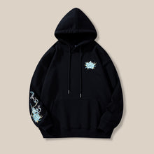 Load image into Gallery viewer, Embroidered Hooded Loose-fitting Pullover Sweatshirt
