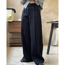 Load image into Gallery viewer, Brushed High Waist Pleated Wide Leg Trousers
