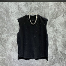 Load image into Gallery viewer, Loose Sleeveless Round Neck Sequined Casual Vest
