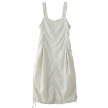 Load image into Gallery viewer, Drawstring Pleated Breathable Work Dress
