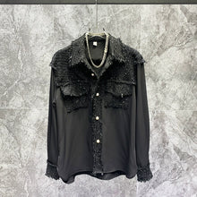 Load image into Gallery viewer, Loose Patchwork Square Collar Casual Jacket
