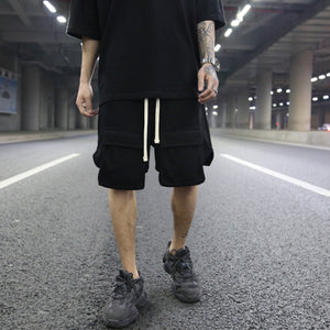 3D Pocket Layered Hip-hop Cotton Shorts