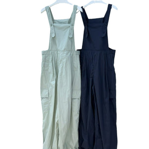 Loose Wide Leg Pocket Overalls