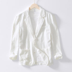 Loose Solid Color Suit Collar Jacket