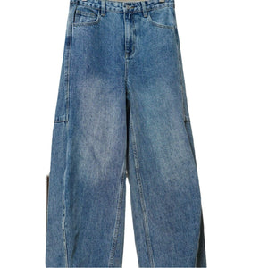 Loose High Waist Wide Leg Arc Jeans