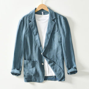 Loose Solid Color Suit Collar Jacket