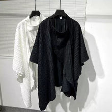 Load image into Gallery viewer, Irregular Pleated Loose Bat Sleeve Shirt Cardigan
