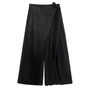 Loose Wide Leg Crumpled Culottes