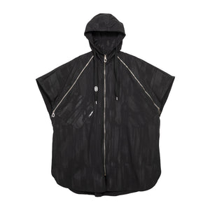 Hooded Loose Cape Jacket