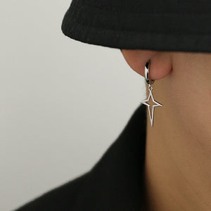 925 Silver Star Pendant Earrings