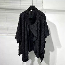 Load image into Gallery viewer, Irregular Pleated Loose Bat Sleeve Shirt Cardigan
