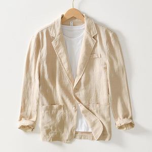 Loose Solid Color Suit Collar Jacket