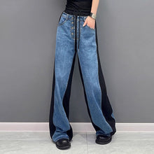 Load image into Gallery viewer, Contrast Color Patchwork Loose Trousers
