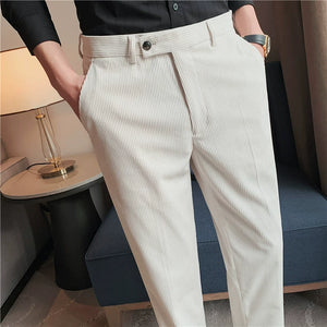 Corduroy Casual Business Straight Pants