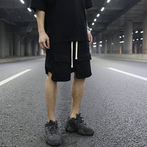 3D Pocket Layered Hip-hop Cotton Shorts