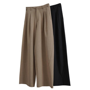 High-rise Wide-leg Loose-fitting Trousers