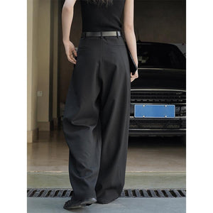 High-rise Wide-leg Loose-fitting Trousers