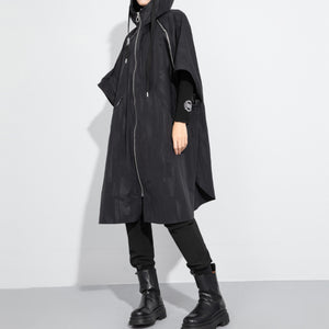 Hooded Loose Cape Jacket