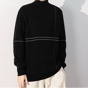 Autumn and Winter Convertible Turtleneck Sweater