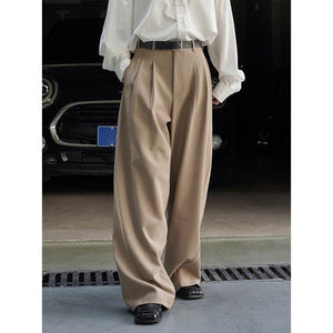 High-rise Wide-leg Loose-fitting Trousers