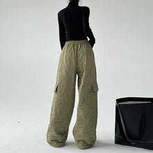 Load image into Gallery viewer, Multi-pocket Workwear Cotton Thickened Wide-leg Pants
