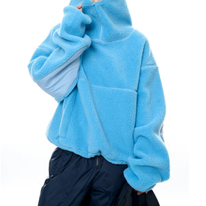 Hooded Warm Lamb Wool Sweatshirt