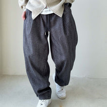 Load image into Gallery viewer, Loose Herringbone Casual Straight Drawstring Pants
