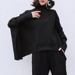 Bat Shirt Irregular Loose Sweat