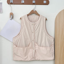 Load image into Gallery viewer, Loose Round Neck Thickened Padded Vest
