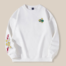 Load image into Gallery viewer, Crew Neck Loose Fit Embroidered Sweatshirt
