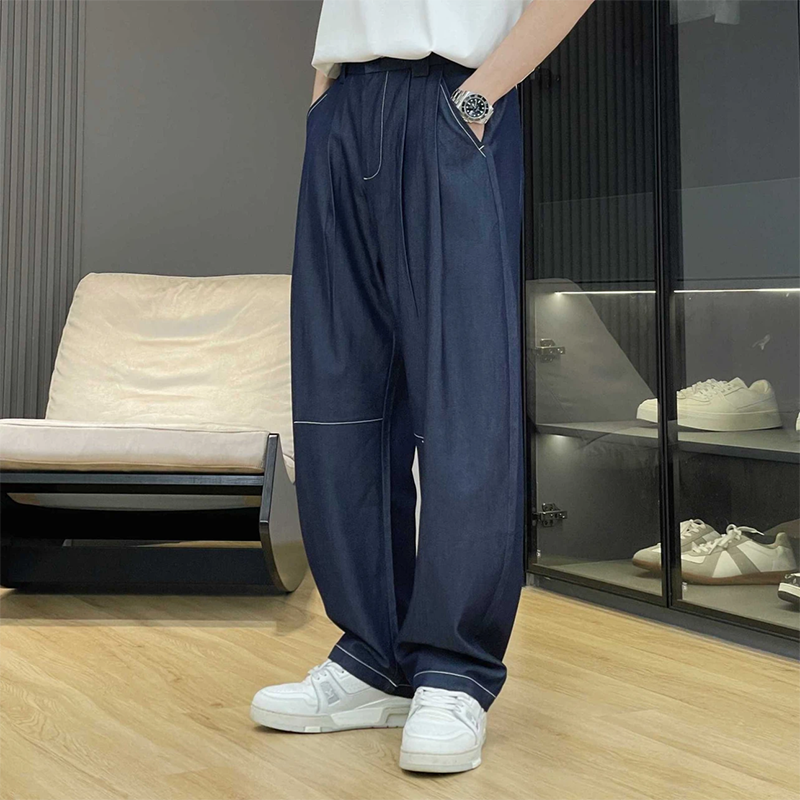 Casual Straight Denim Harem Pants