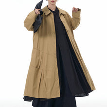 Load image into Gallery viewer, Oversized Loose Long Trench Coat
