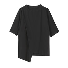 Load image into Gallery viewer, Irregular Design Short-sleeved T-shirt
