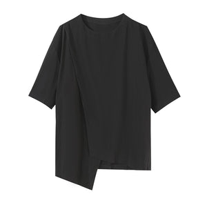 Irregular Design Short-sleeved T-shirt