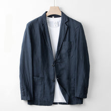 Load image into Gallery viewer, Linen Loose Casual Suit Jacket
