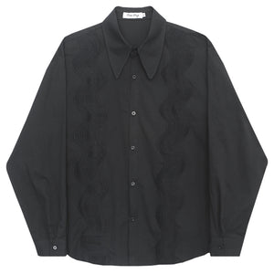 Autumn Lace Point Collar Shirt