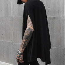 Load image into Gallery viewer, Black Costume Sleeveless Cape T-Shirt
