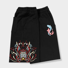 Load image into Gallery viewer, Fish Embroidery Five Points Sports Pants
