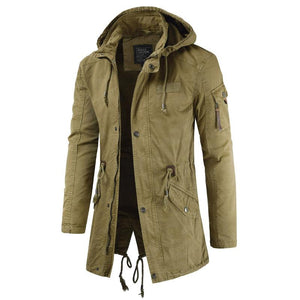 Outdoor Hooded Trench Coat