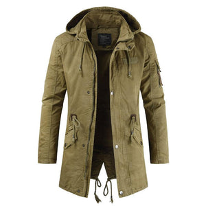 Outdoor Hooded Trench Coat