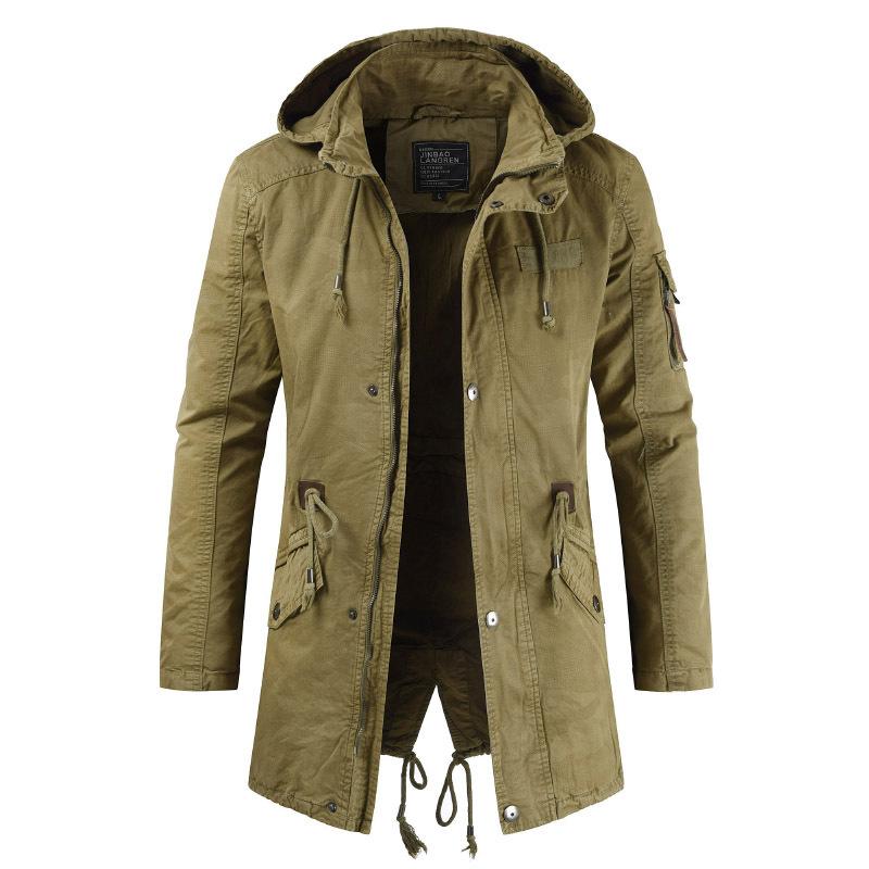 Outdoor Hooded Trench Coat