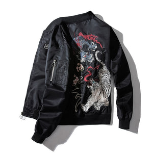 Fight Embroidered Bomber Jacket