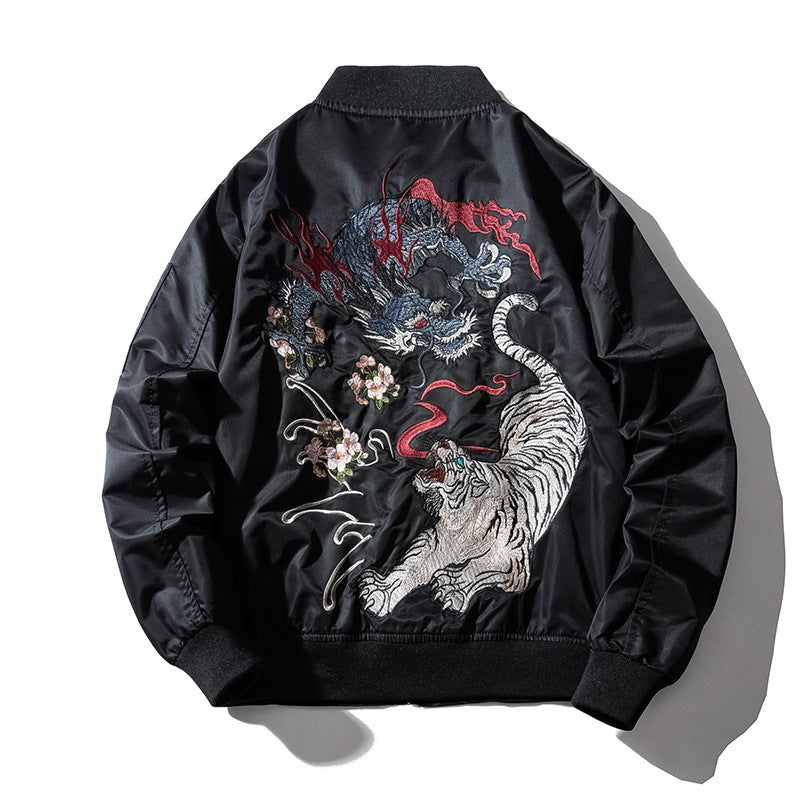 Fight Embroidered Bomber Jacket