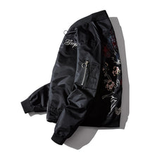 Load image into Gallery viewer, Fight Embroidered Bomber Jacket
