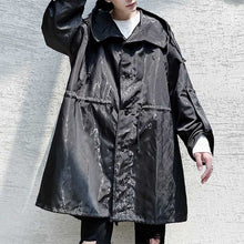 Load image into Gallery viewer, Dark Big Hat Mid-Length Cape Coat
