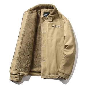 Lamb Wool Aviator Cotton Jacket